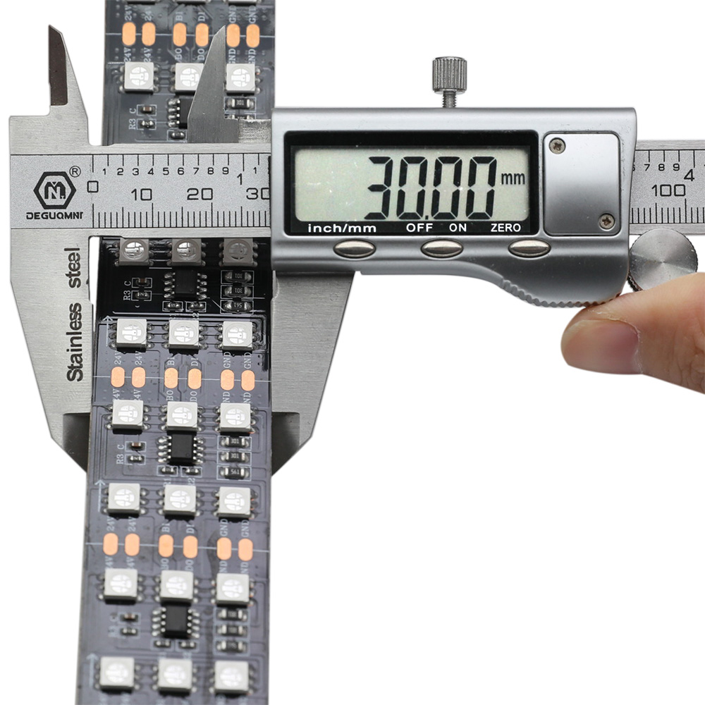 DC24V Brightest Triple Rows TM1934 5050SMD Breakpoint-Resume 16.4Ft 900LEDs Addressable RGB LED Strip Lights DC24V Brightest Triple Rows TM1934 5050SMD Breakpoint-Resume 16.4Ft 900LEDs Addressable RGB LED Strip Lights